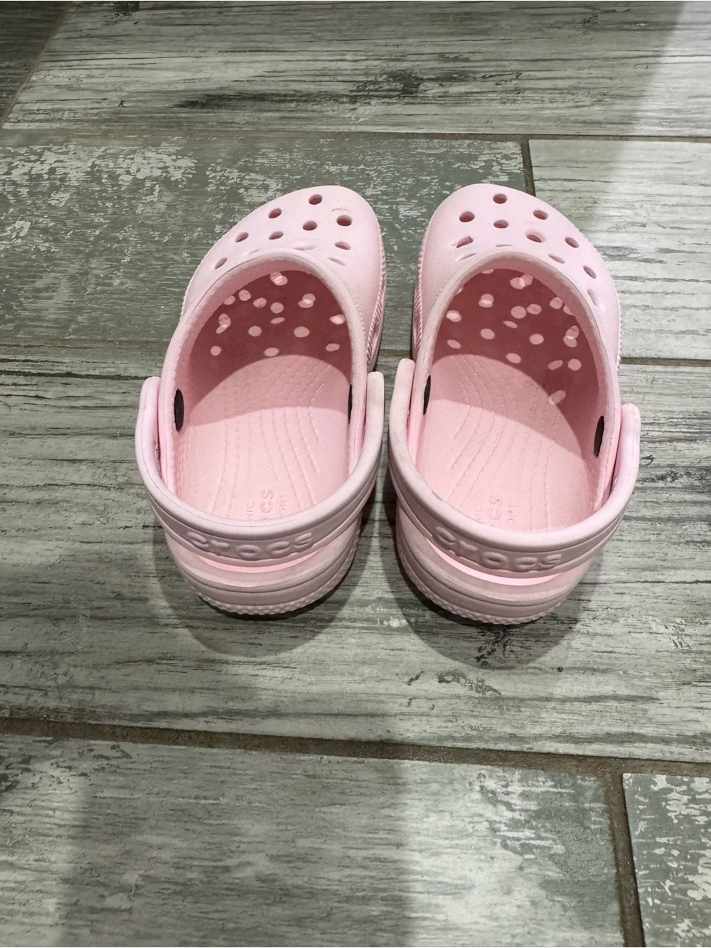 Kids’ Pink Crocs Clogs – Light Pink